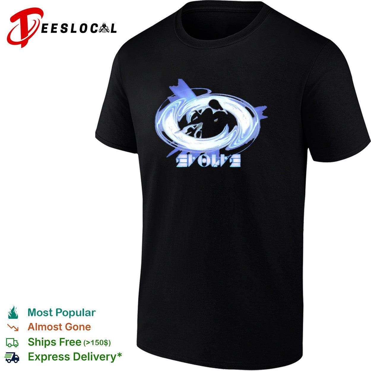 Evolve Abstract Swirl Logo Design Surreal Aesthetic Outer Space Concept Shirt Unisex T-shirt, Sweatshirt, Hoodie, Long Sleeve Tee - T-Shirt, Sweatshirt, Hoodie