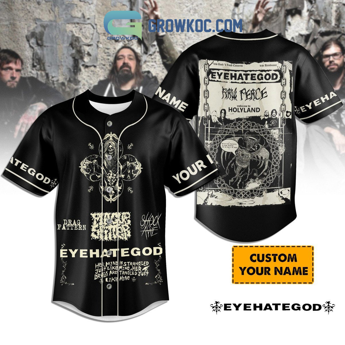 Eyehategod Her Mind Is Stranged Personalized Baseball Jersey Unisex T-shirt, Sweatshirt, Hoodie, Long Sleeve Tee - T-Shirt, Sweatshirt, Hoodie
