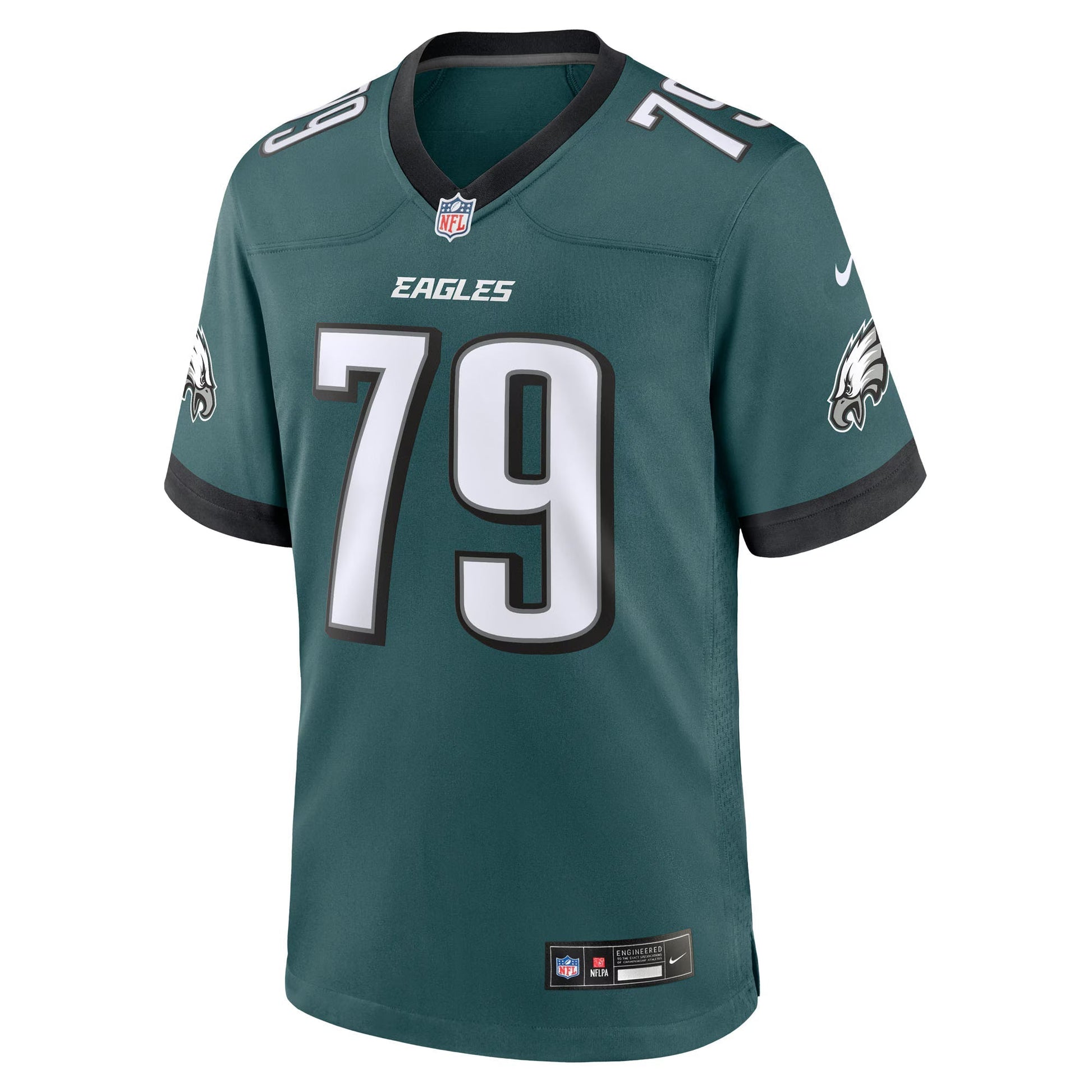 Philadelphia Eagles Matt Pryor Midnight Green Team Game Jersey football jersey product view 1