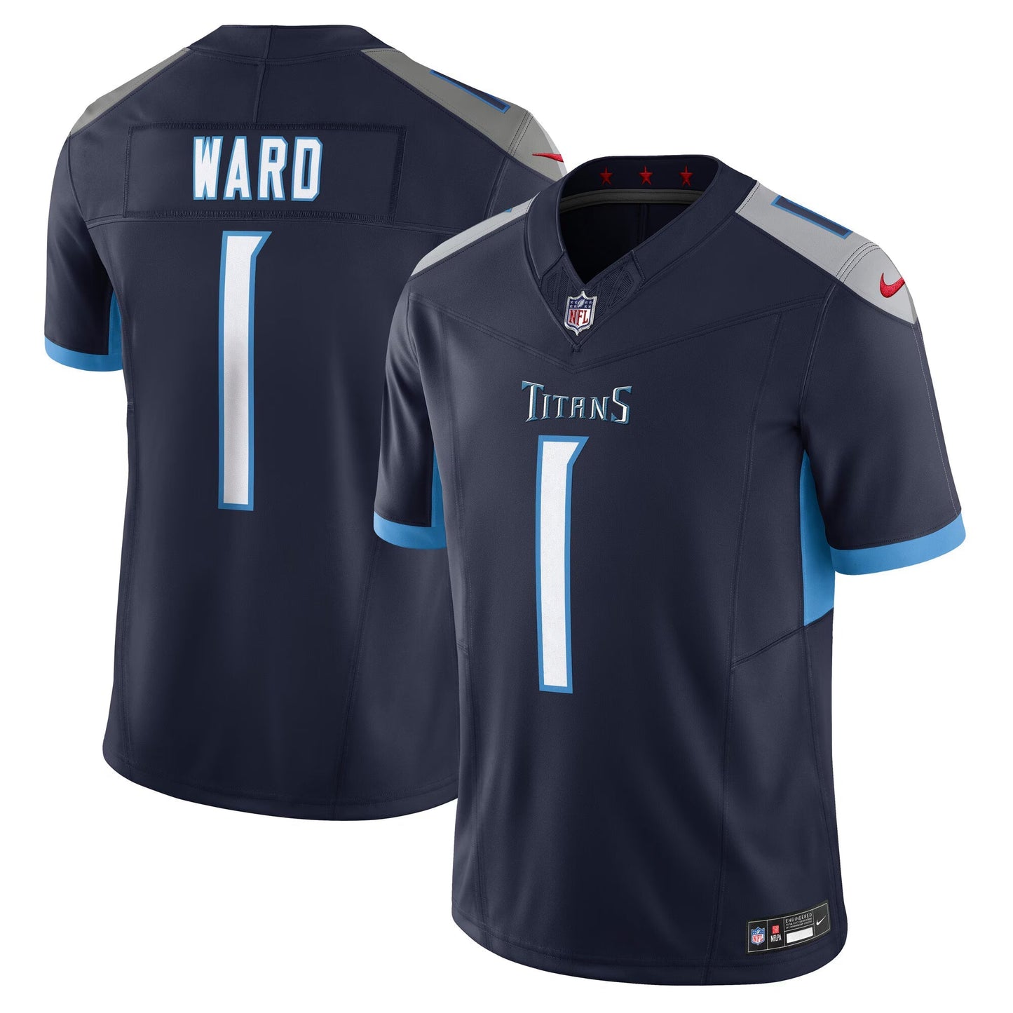 Tennessee Titans Cameron Ward Navy Alternate Limited Jersey football jersey product view 1
