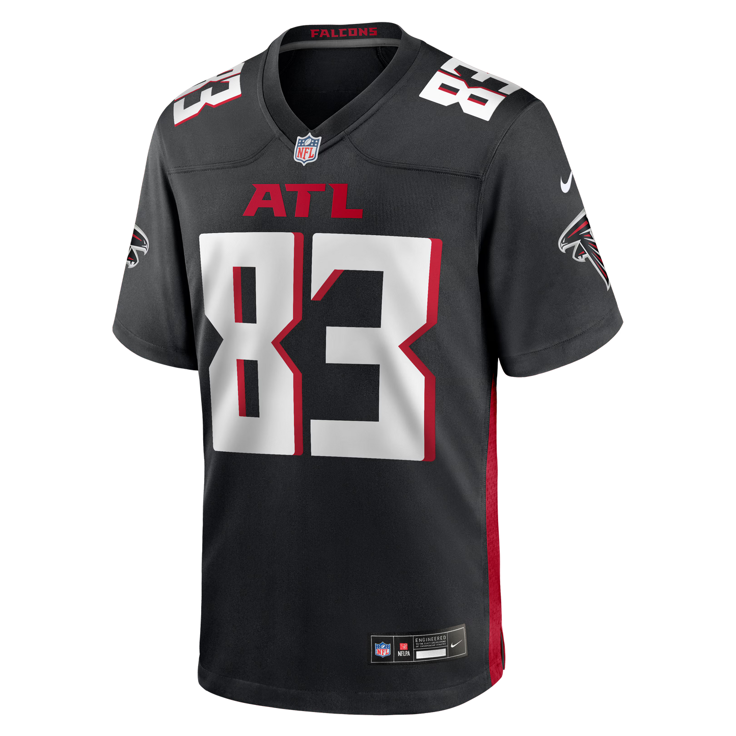 Atlanta Falcons Deven Thompkins Black Team Game Jersey football jersey product view 1