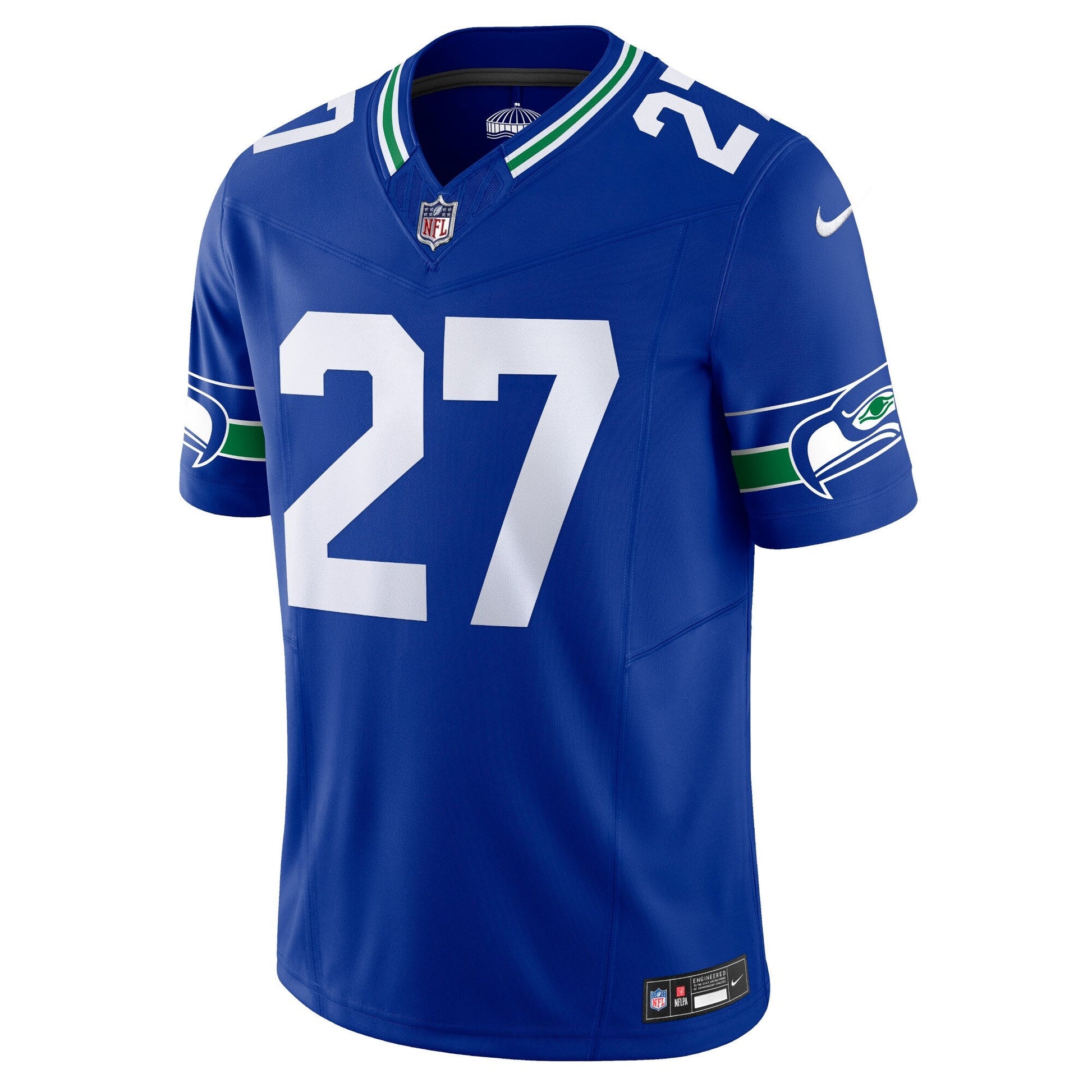 Seattle Seahawks Tariq Woolen Royal Alternate Vapor F.U.S.E. Limited Jersey football jersey product view 2