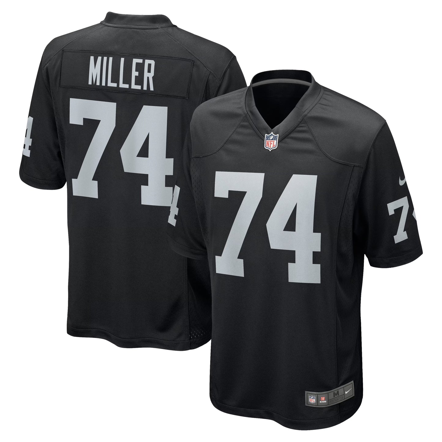 Las Vegas Raiders Kolton Miller Black Game Jersey football jersey product view 1