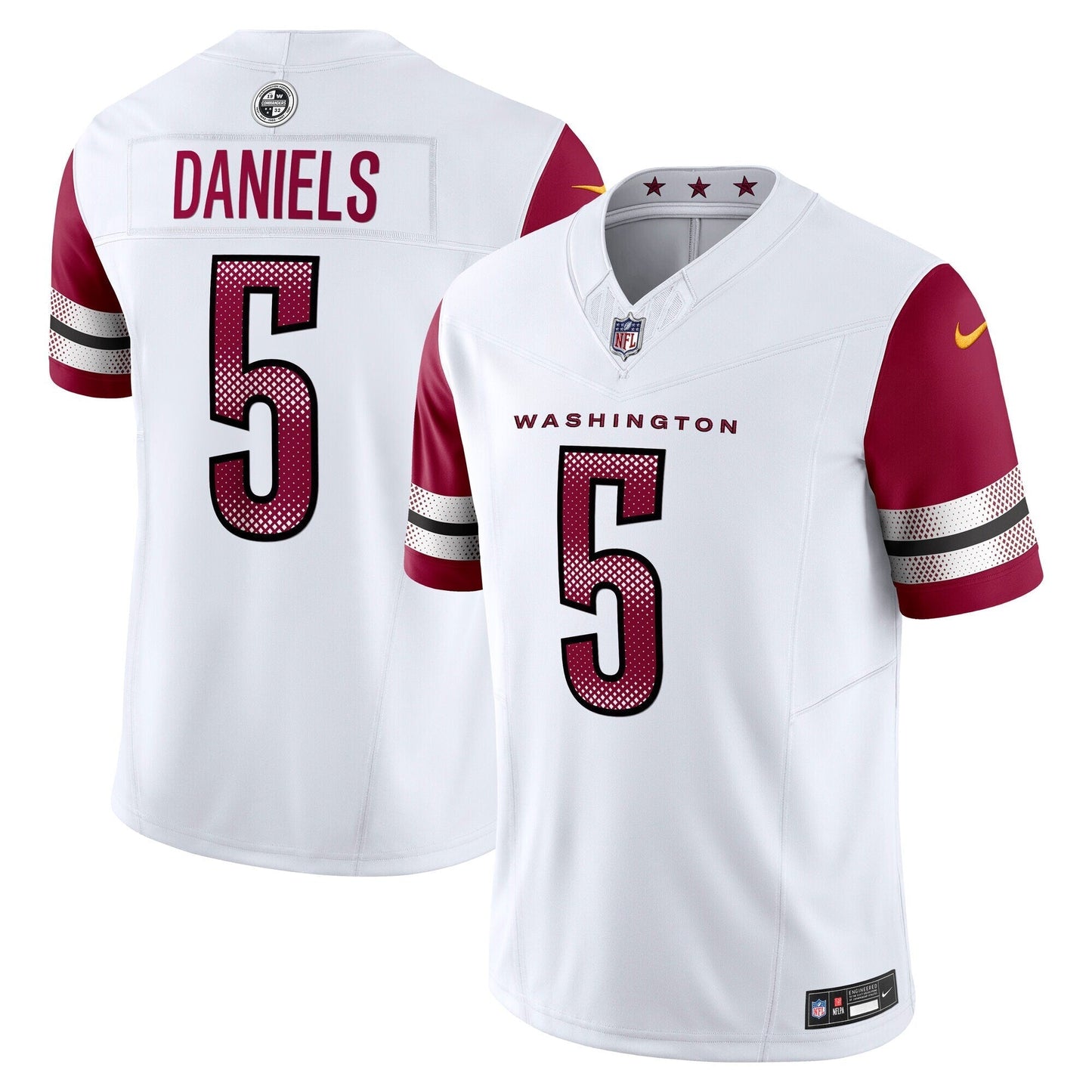 Washington Commanders Jayden Daniels White Vapor F.U.S.E. Limited Jersey football jersey product view 1