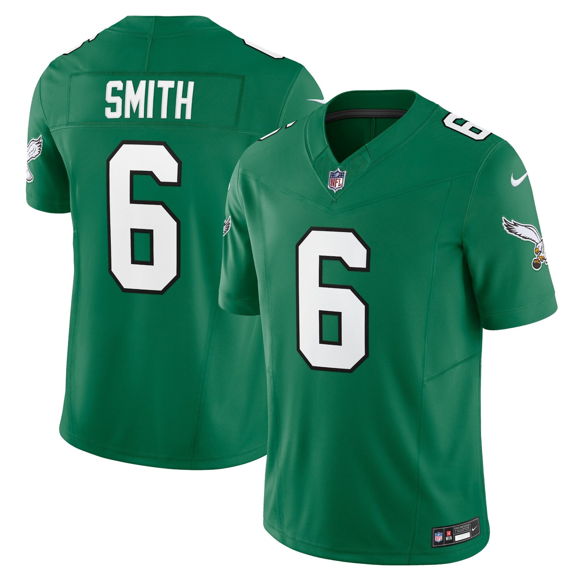 Philadelphia Eagles DeVonta Smith Kelly Green Vapor F.U.S.E. Limited Jersey football jersey product view 1