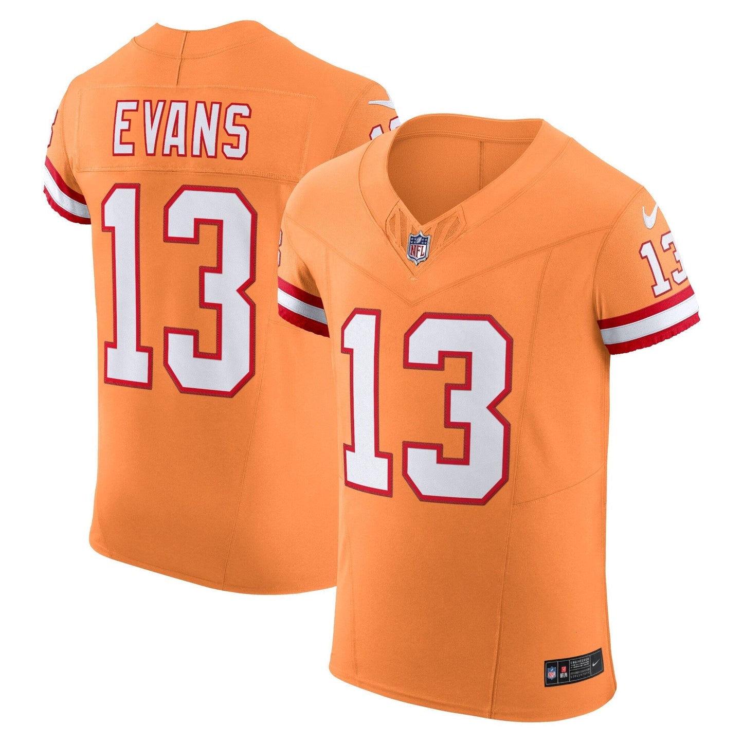 Tampa Bay Buccaneers Mike Evans Orange Alternate Vapor F.U.S.E. Elite Jersey football jersey product view 1
