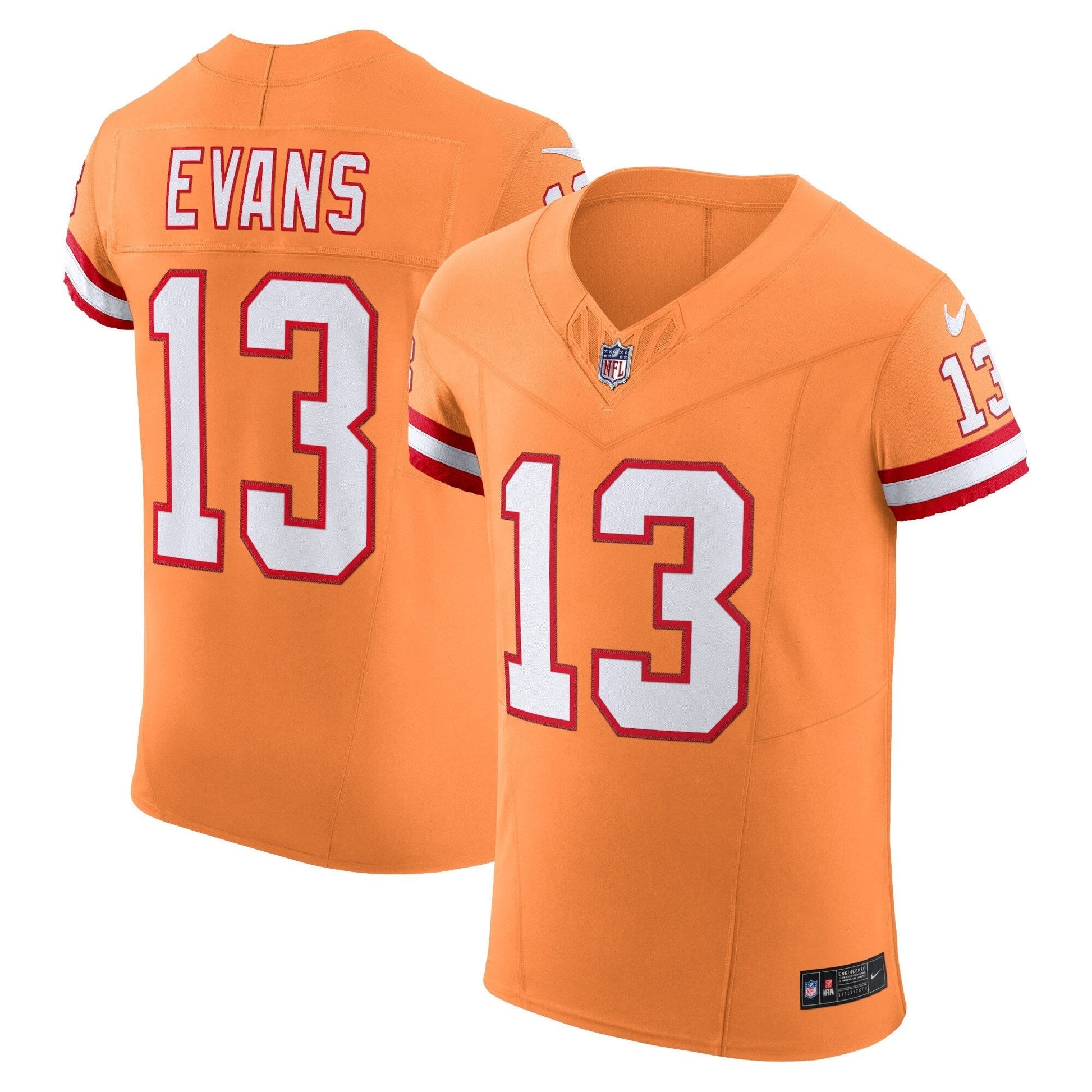 Tampa Bay Buccaneers Mike Evans Orange Alternate Vapor F.U.S.E. Elite Jersey football jersey product view 1