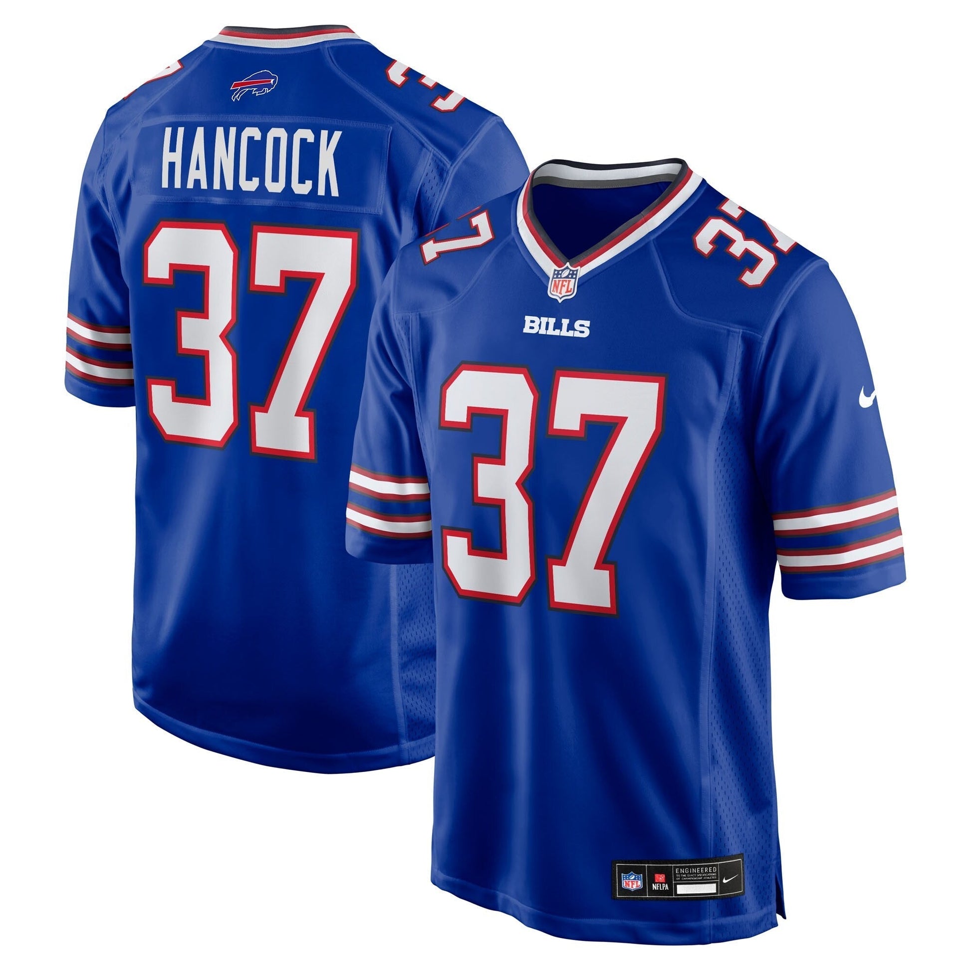 Buffalo Bills Jordan Hancock Royal Team Game Jersey basketball jersey product view 1