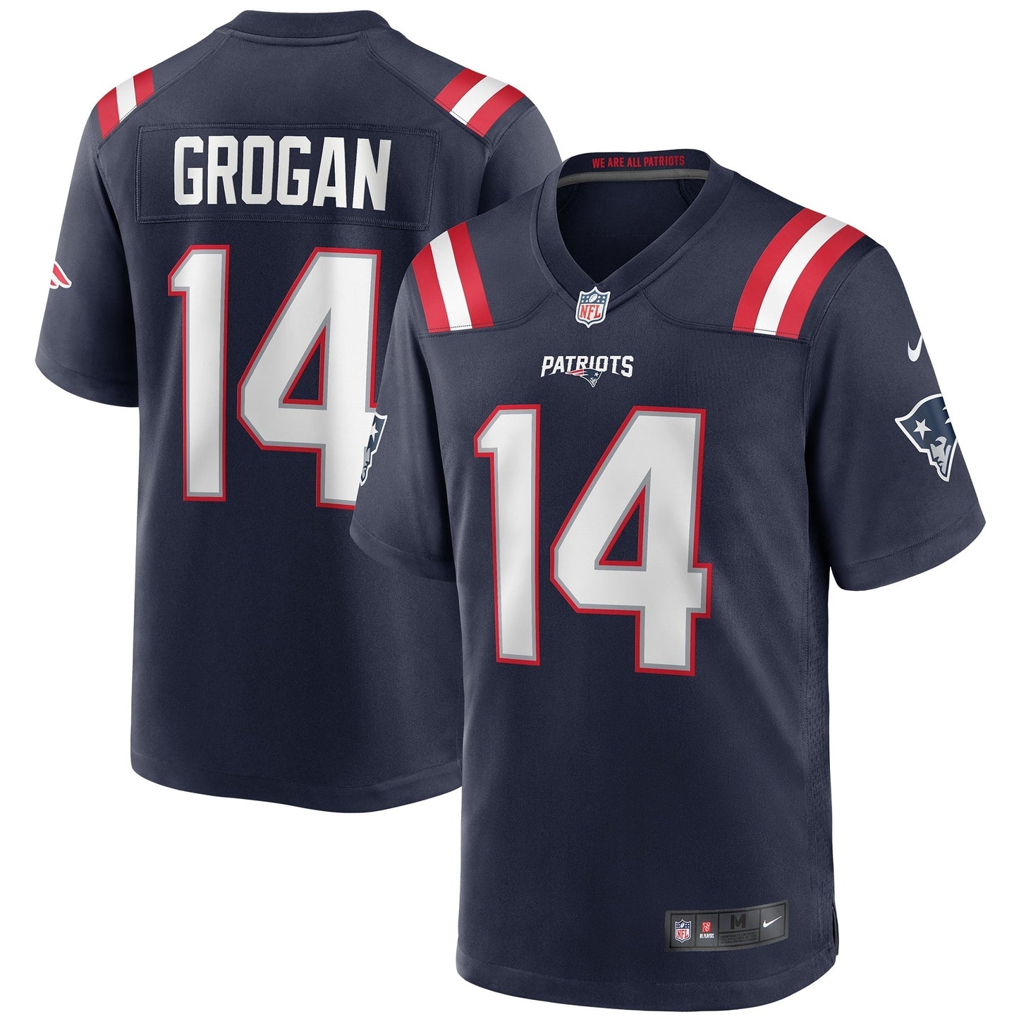 New England Patriots Steve Grogan Navy Game Retired Player Jersey football jersey product view 1