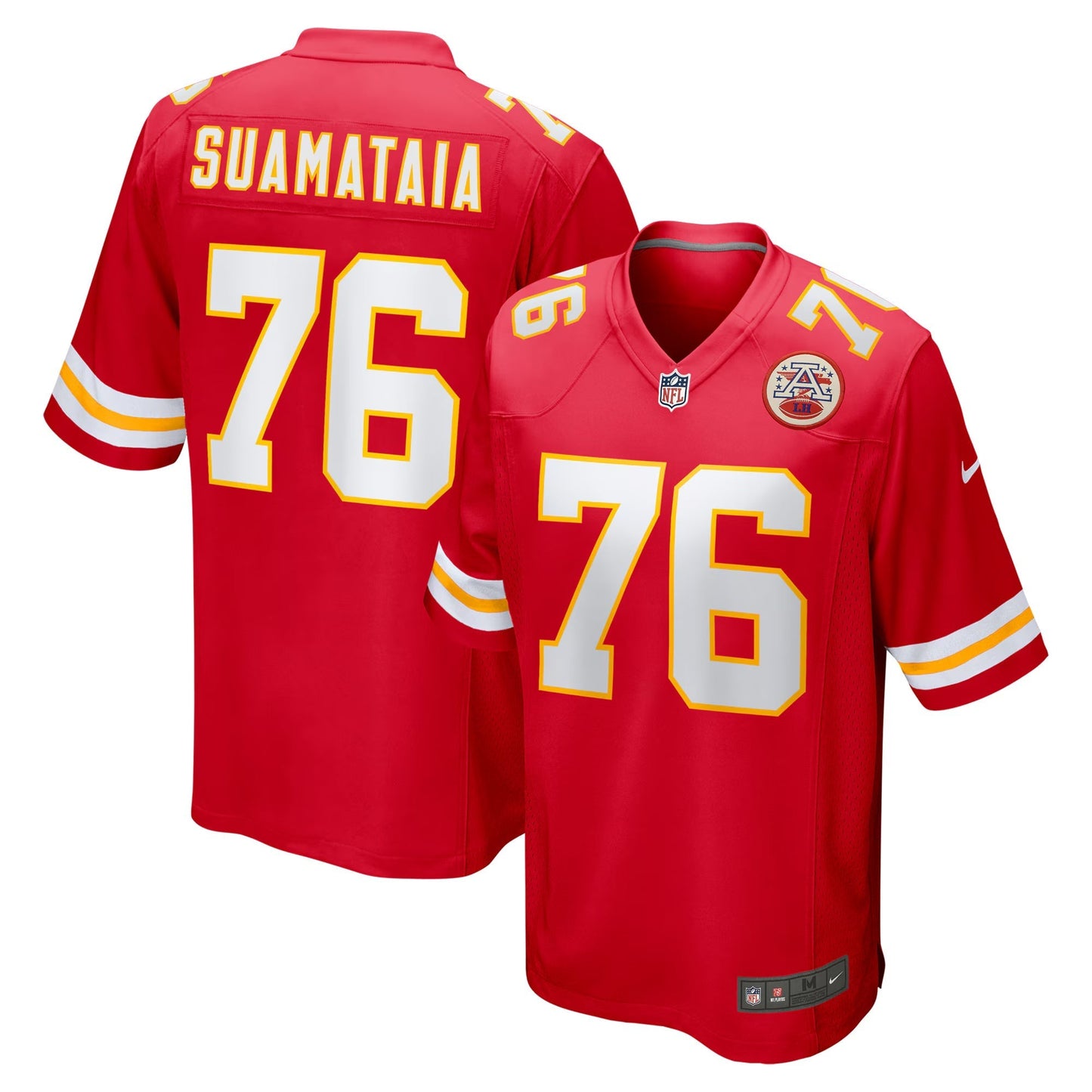 Kansas City Chiefs Kingsley Suamataia Red Game Jersey football jersey product view 1