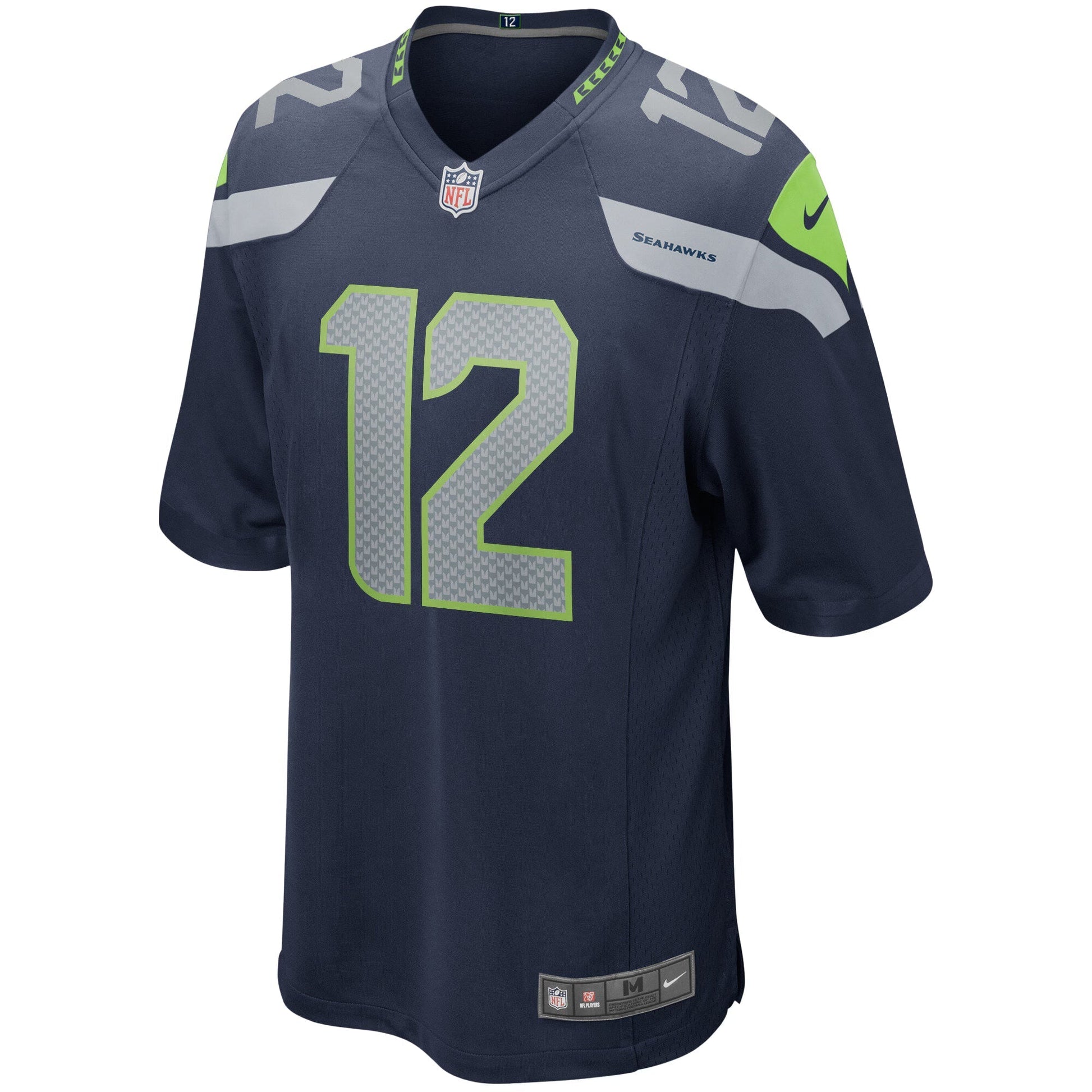 Seattle Seahawks 12s College Navy Team Game Jersey football jersey product view 2