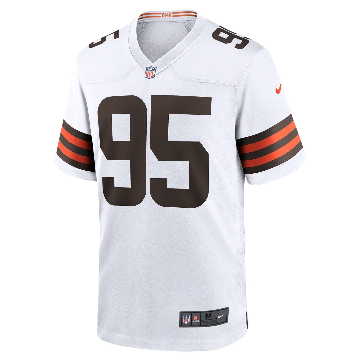 Cleveland Browns Myles Garrett White Away Game Jersey football jersey product view 1