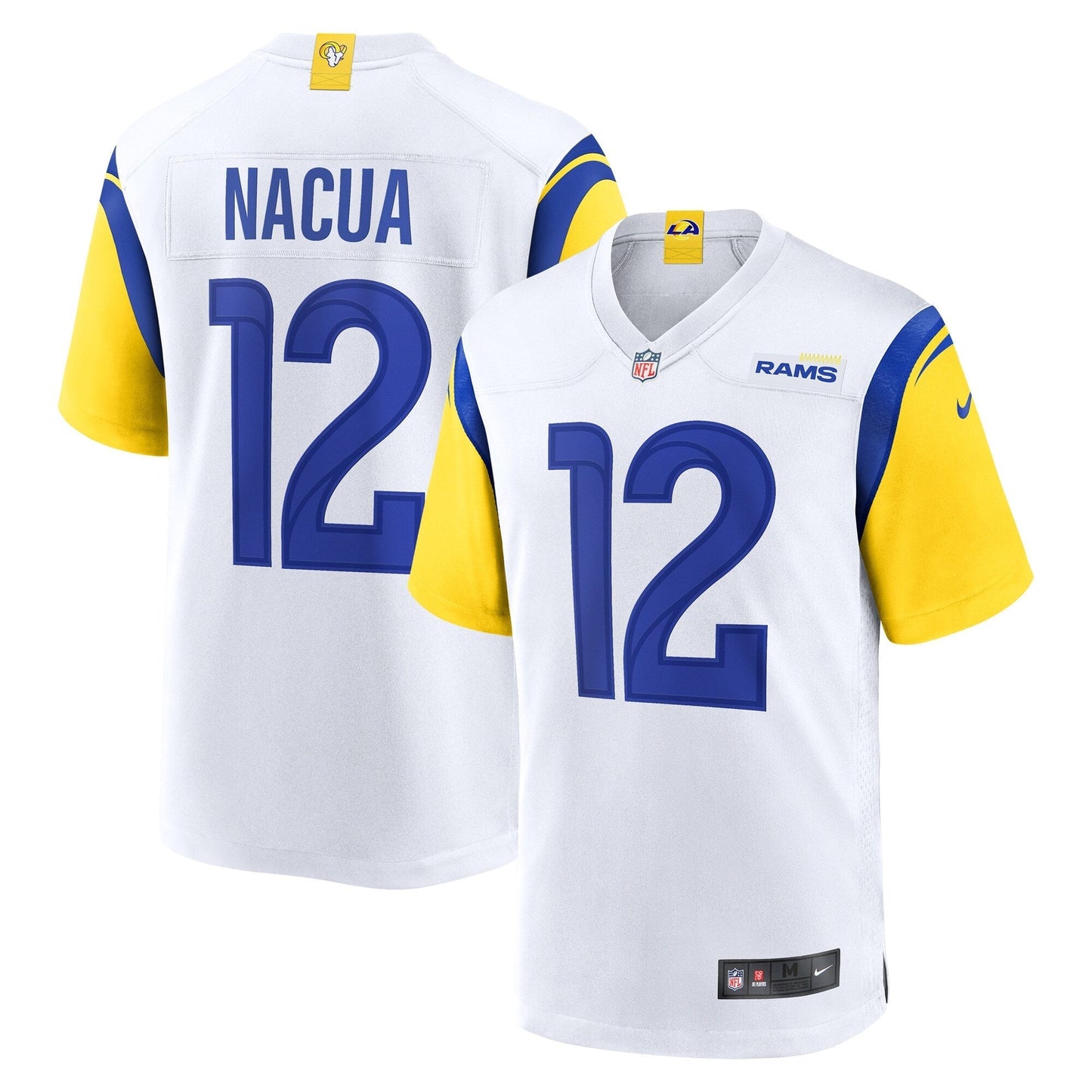 Los Angeles Rams Puka Nacua White Game Player Jersey football jersey product view 1