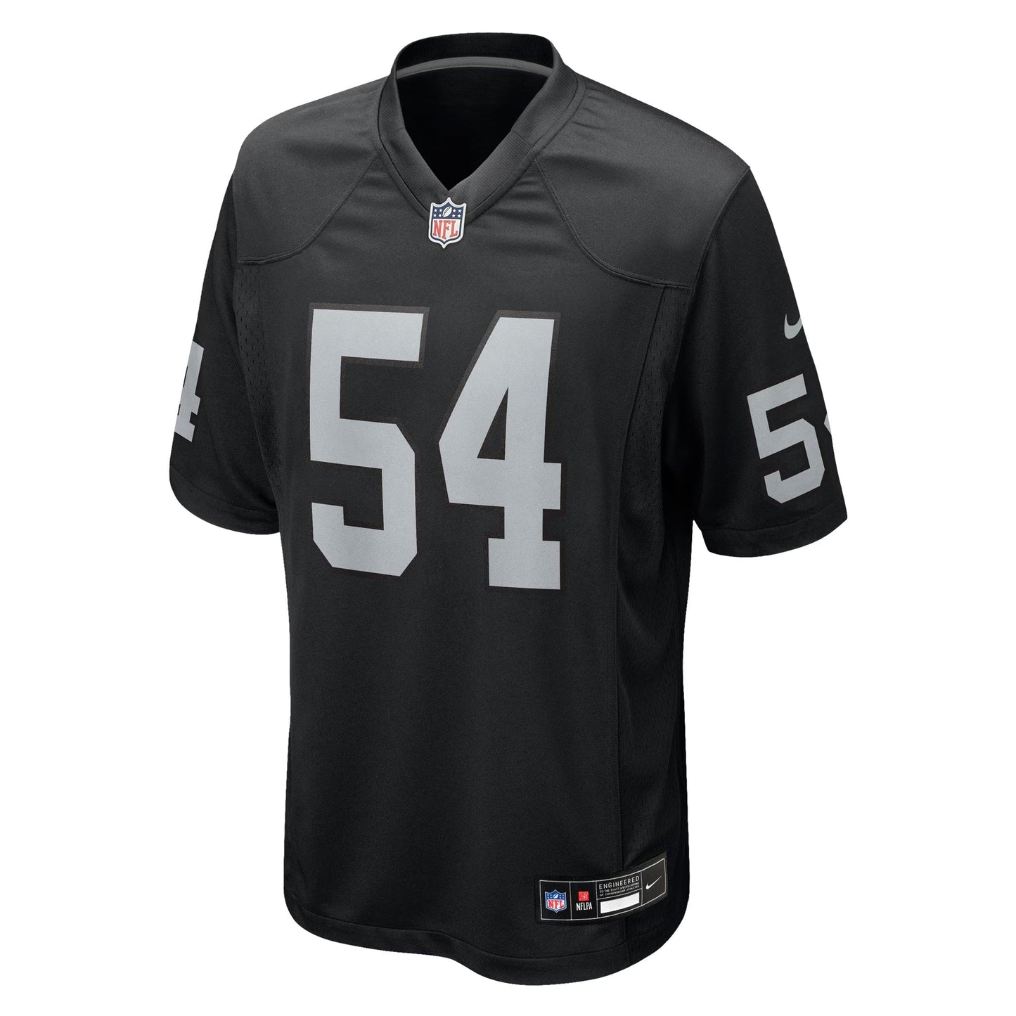 Las Vegas Raiders Brennan Jackson Black Team Game Jersey football jersey product view 1