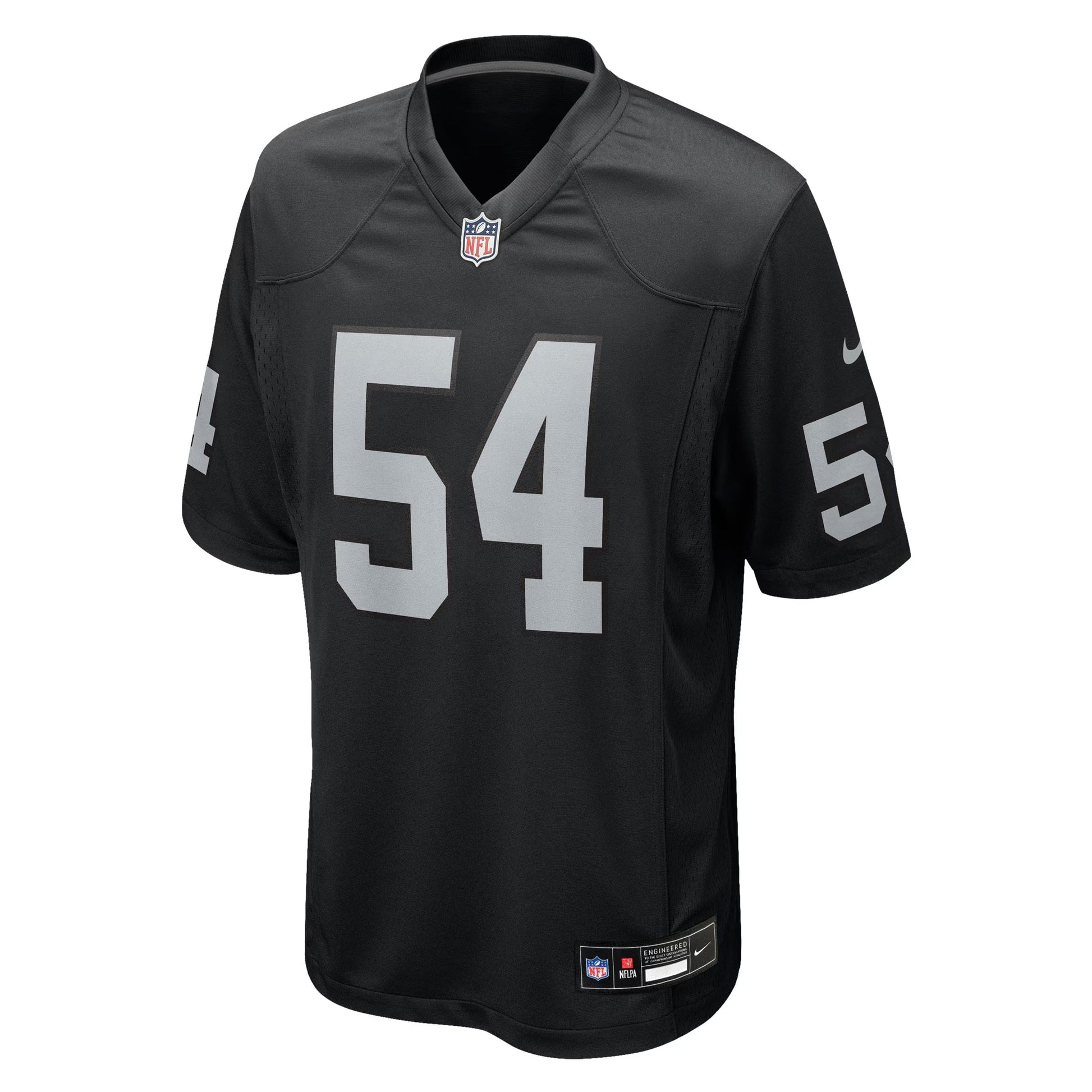 Las Vegas Raiders Brennan Jackson Black Team Game Jersey football jersey product view 1