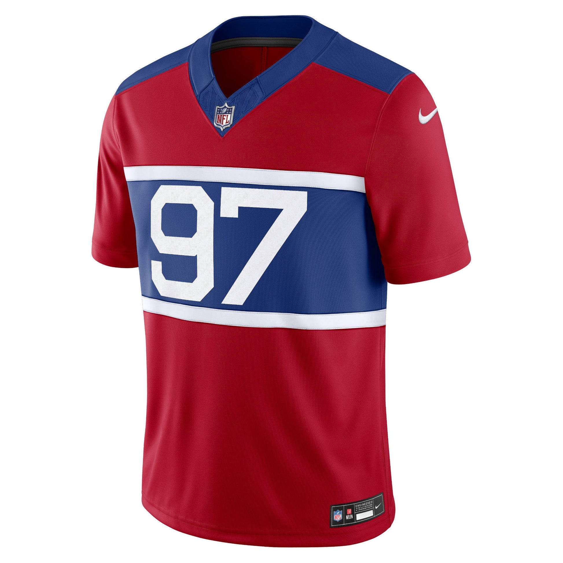 New York Giants Dexter Lawrence II Century Red Alternate Vapor F.U.S.E. Limited Jersey football jersey product view 2