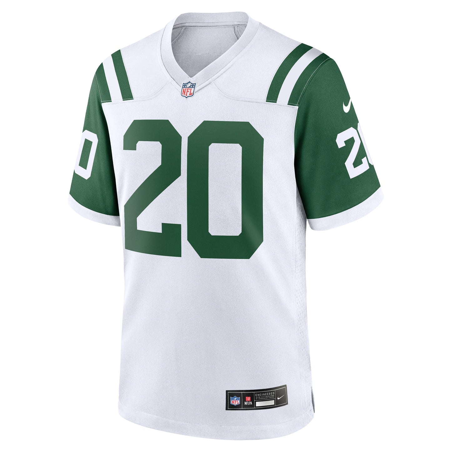 New York Jets Breece Hall White Classic Alternate Game Jersey football jersey product view 1