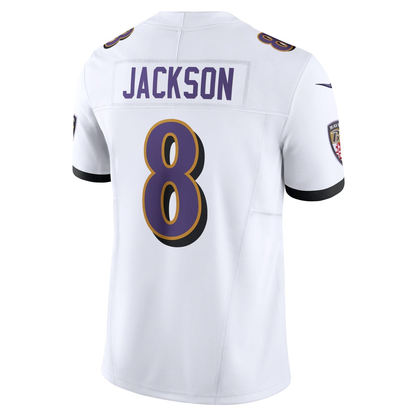 Baltimore Ravens Lamar Jackson White Vapor F.U.S.E. Limited Jersey football jersey product view 3
