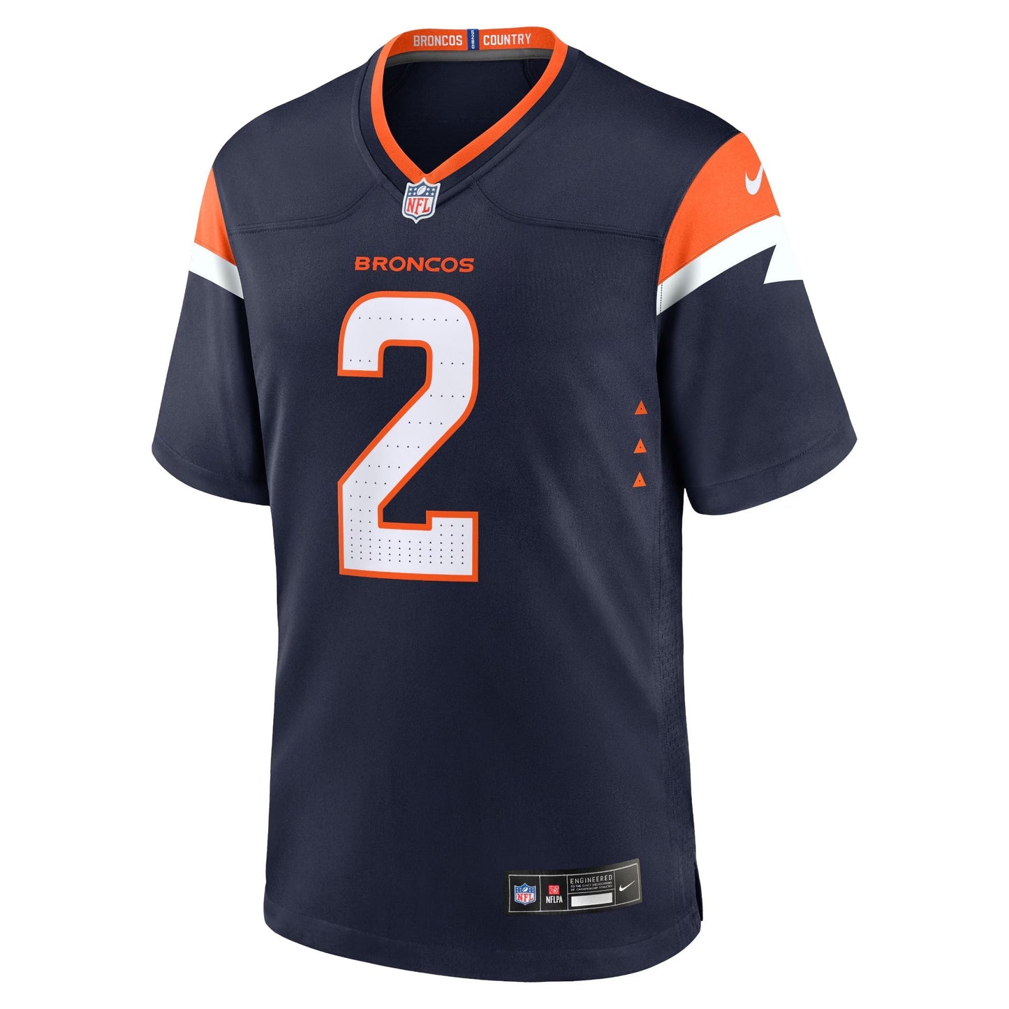 Denver Broncos Patrick Surtain II Navy Mile High Collection Alternate Game Jersey football jersey product view 1