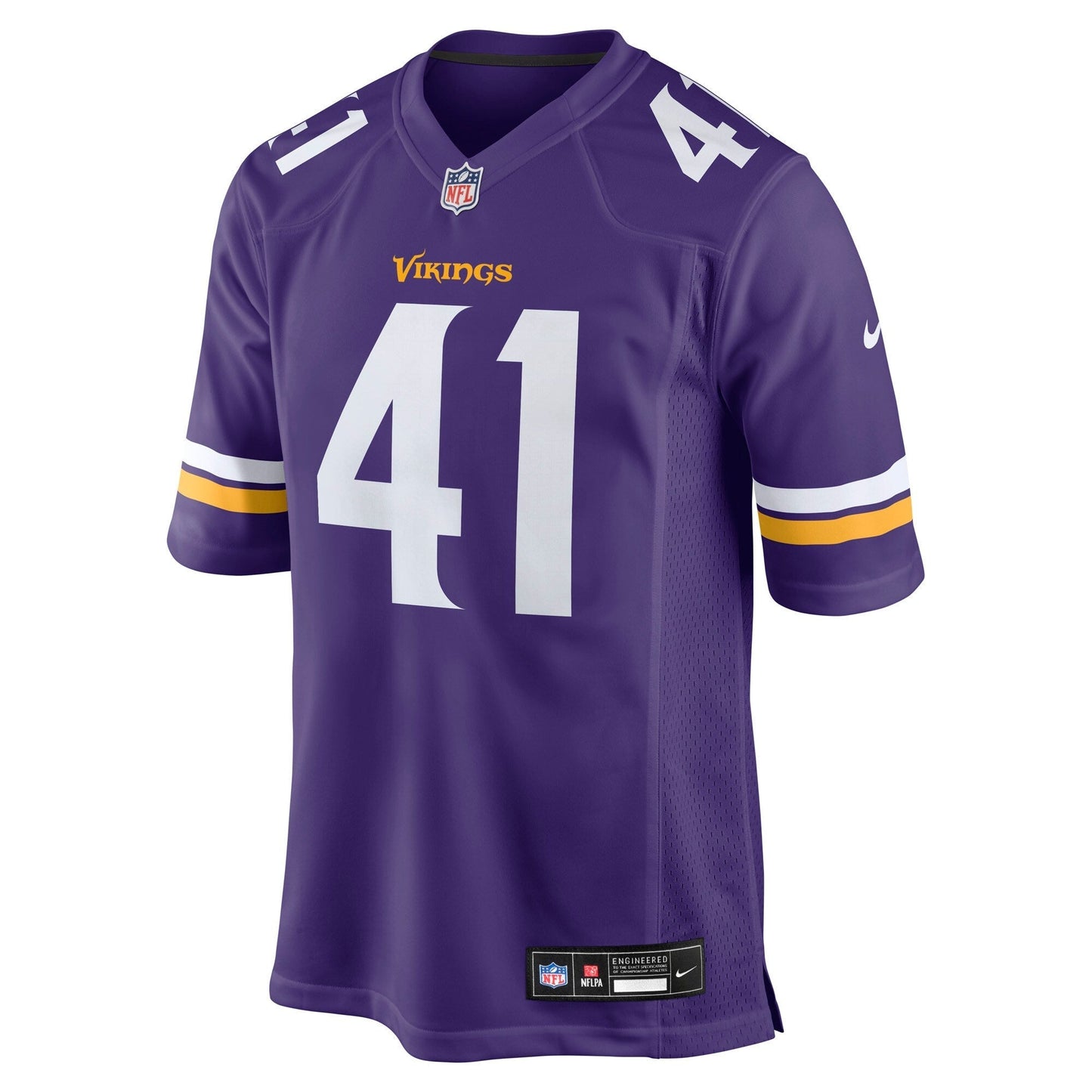 Minnesota Vikings Kobe King Purple Team Game Jersey basketball jersey product view 2