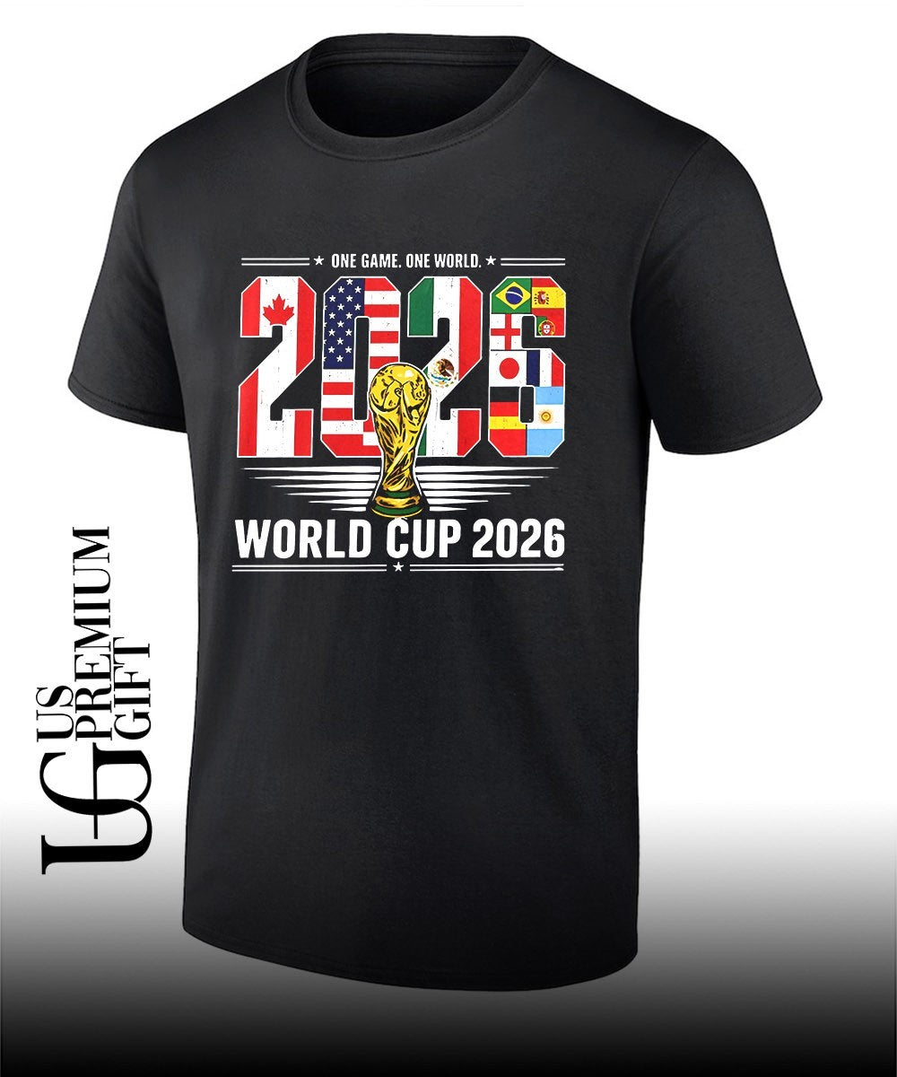 FIFA Soccer World Cup 2026 One Game One World shirt Unisex T-shirt, Sweatshirt, Hoodie, Long Sleeve Tee - T-Shirt, Sweatshirt, Hoodie