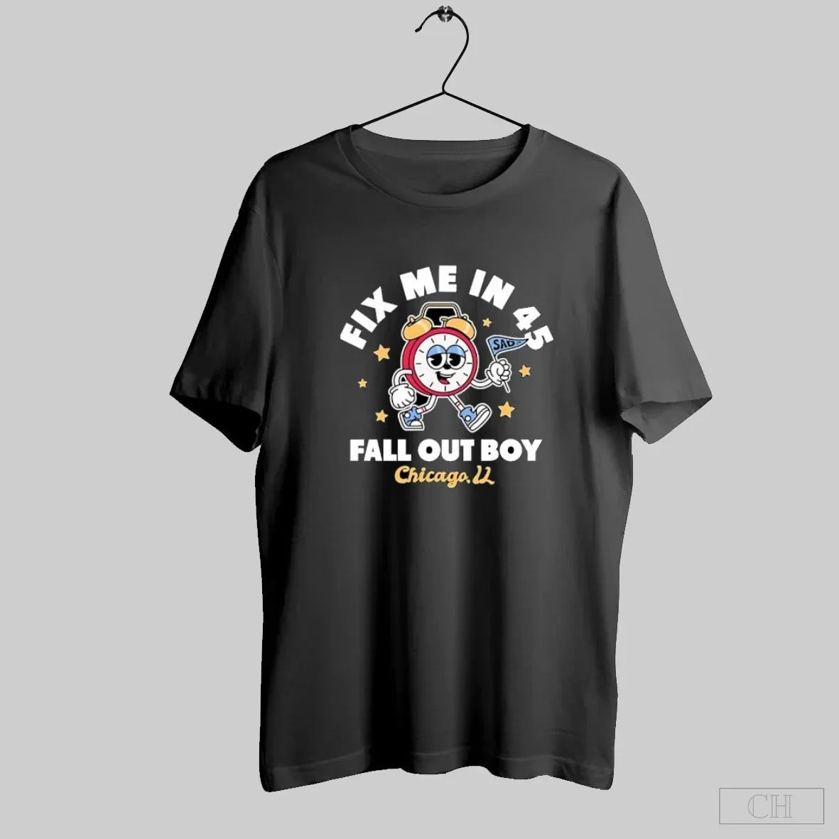 Fall Out Boy Chicago Fix Me 45 Alarm Clock S Black T-Shirts, Hoodie, Sweatshirt - T-Shirt, Sweatshirt, Hoodie