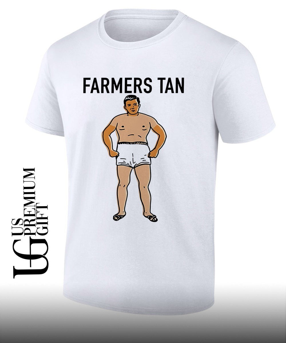 Farmers Tan Man Summer cartoon shirt Unisex T-shirt, Sweatshirt, Hoodie, Long Sleeve Tee - T-Shirt, Sweatshirt, Hoodie