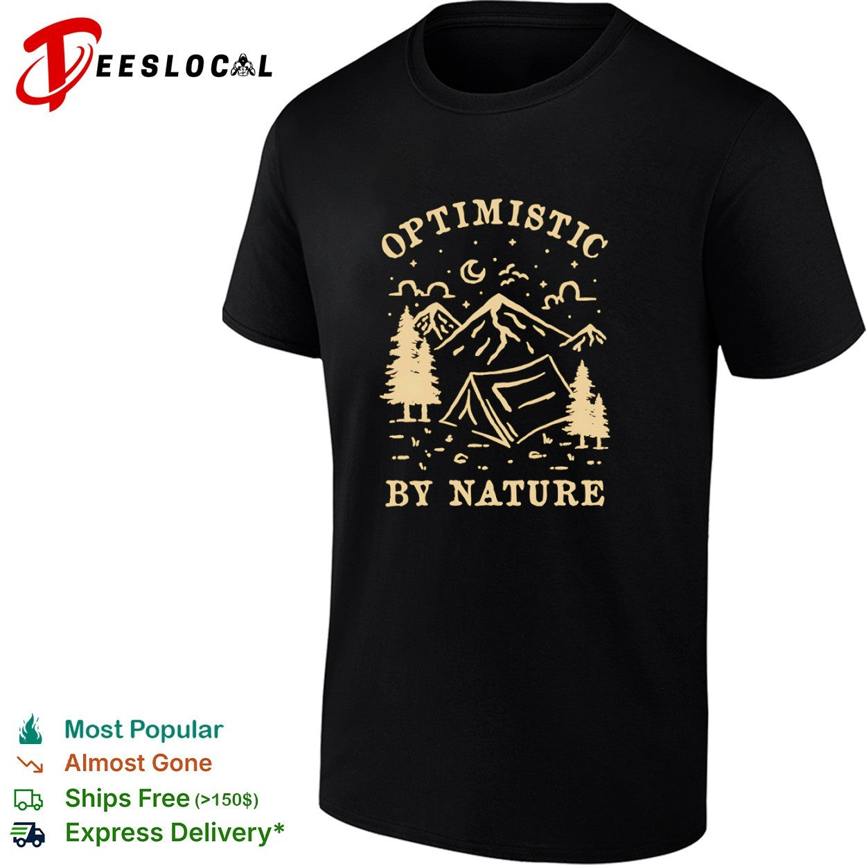 Feeling optimistic by nature shirt Unisex T-shirt, Sweatshirt, Hoodie, Long Sleeve Tee - T-Shirt, Sweatshirt, Hoodie