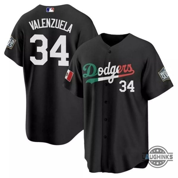 Fernando Valenzuela Baseball Jersey Shirt Number 34 Los Angeles Dodgers Mexico Mlb World Series Jerseys - T-Shirt, Sweatshirt, Hoodie