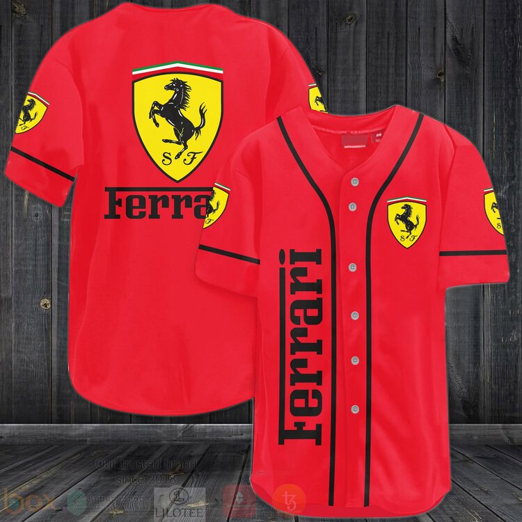 FASHION Ferrari Baseball Jerseys Botton Shirt Unisex T-shirt, Sweatshirt, Hoodie, Long Sleeve Tee - T-Shirt, Sweatshirt, Hoodie