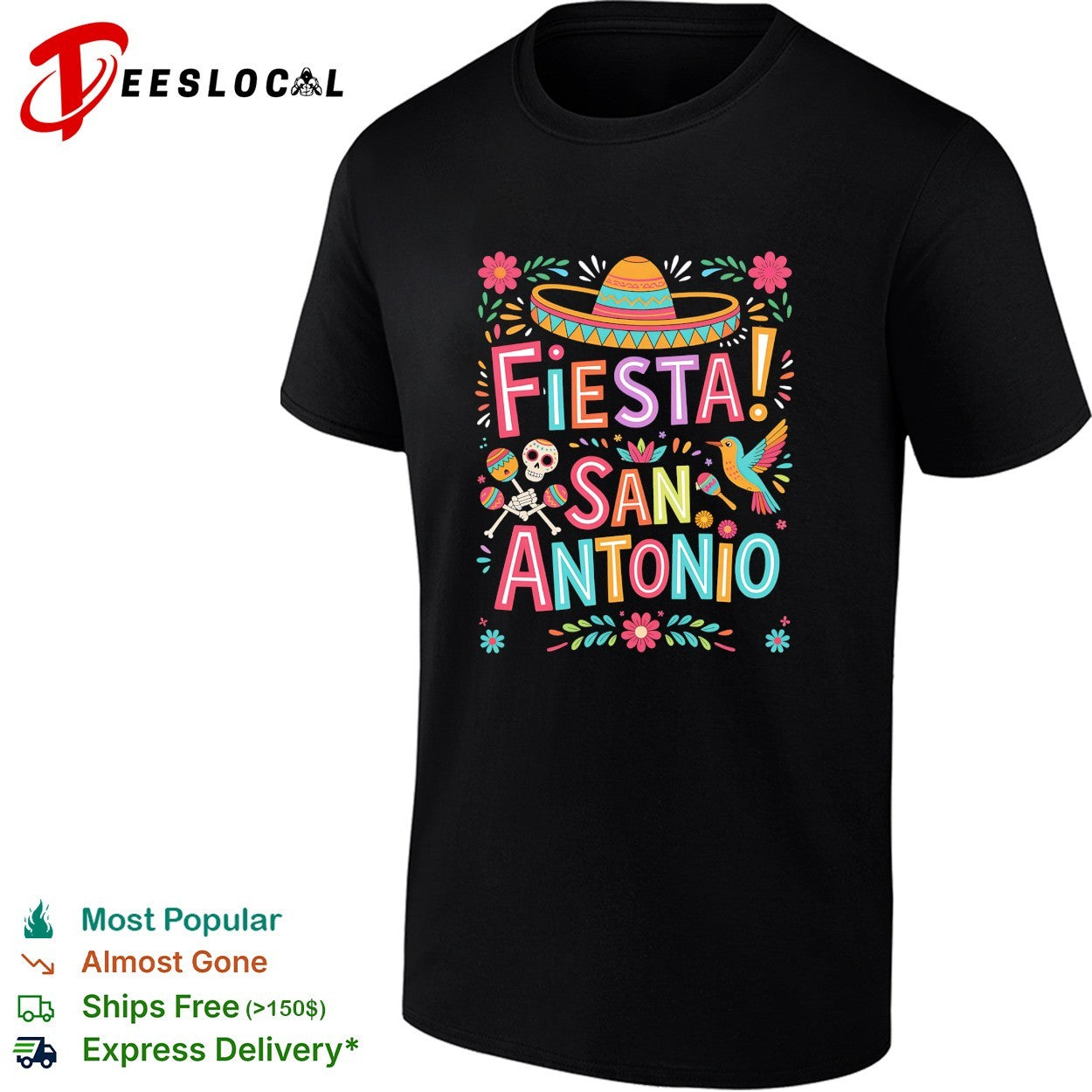 Fiesta San Antonio shirt Unisex T-shirt, Sweatshirt, Hoodie, Long Sleeve Tee - T-Shirt, Sweatshirt, Hoodie