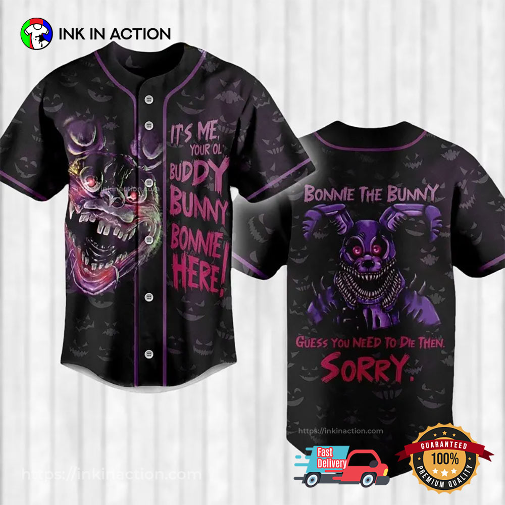 Five Night At Freddy Baseball Jersey Unisex T-shirt, Sweatshirt, Hoodie, Long Sleeve Tee - T-Shirt, Sweatshirt, Hoodie