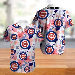 Floral MLB Chicago Cubs Hawaiian Shirt Gift For Beach Lovers Unisex T-shirt, Sweatshirt, Hoodie, Long Sleeve Tee - T-Shirt, Sweatshirt, Hoodie