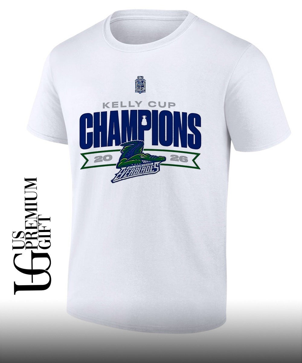 Florida Everblades Kelly Cup Champions 20 26 Hockey Team logo Shirt Unisex T-shirt, Sweatshirt, Hoodie, Long Sleeve Tee - T-Shirt, Sweatshirt, Hoodie