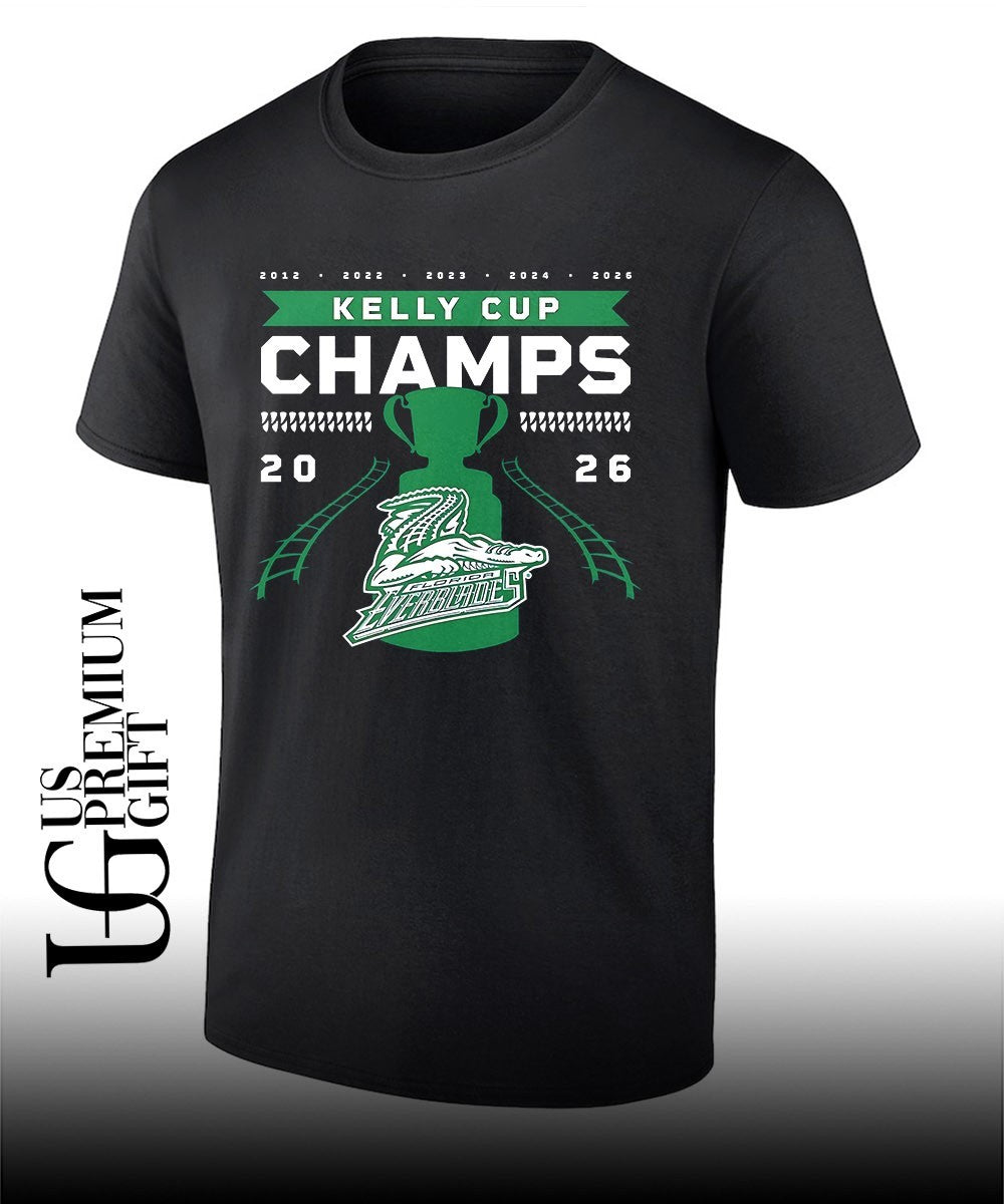 Florida Everblades Kelly Cup Champs 2012 2022 2023 2024 2026 shirt Unisex T-shirt, Sweatshirt, Hoodie, Long Sleeve Tee - T-Shirt, Sweatshirt, Hoodie