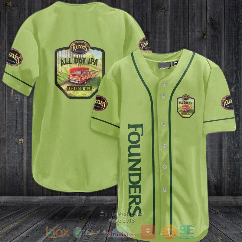 Founders All Day Ipa green Baseball shirt Unisex T-shirt, Sweatshirt, Hoodie, Long Sleeve Tee - T-Shirt, Sweatshirt, Hoodie