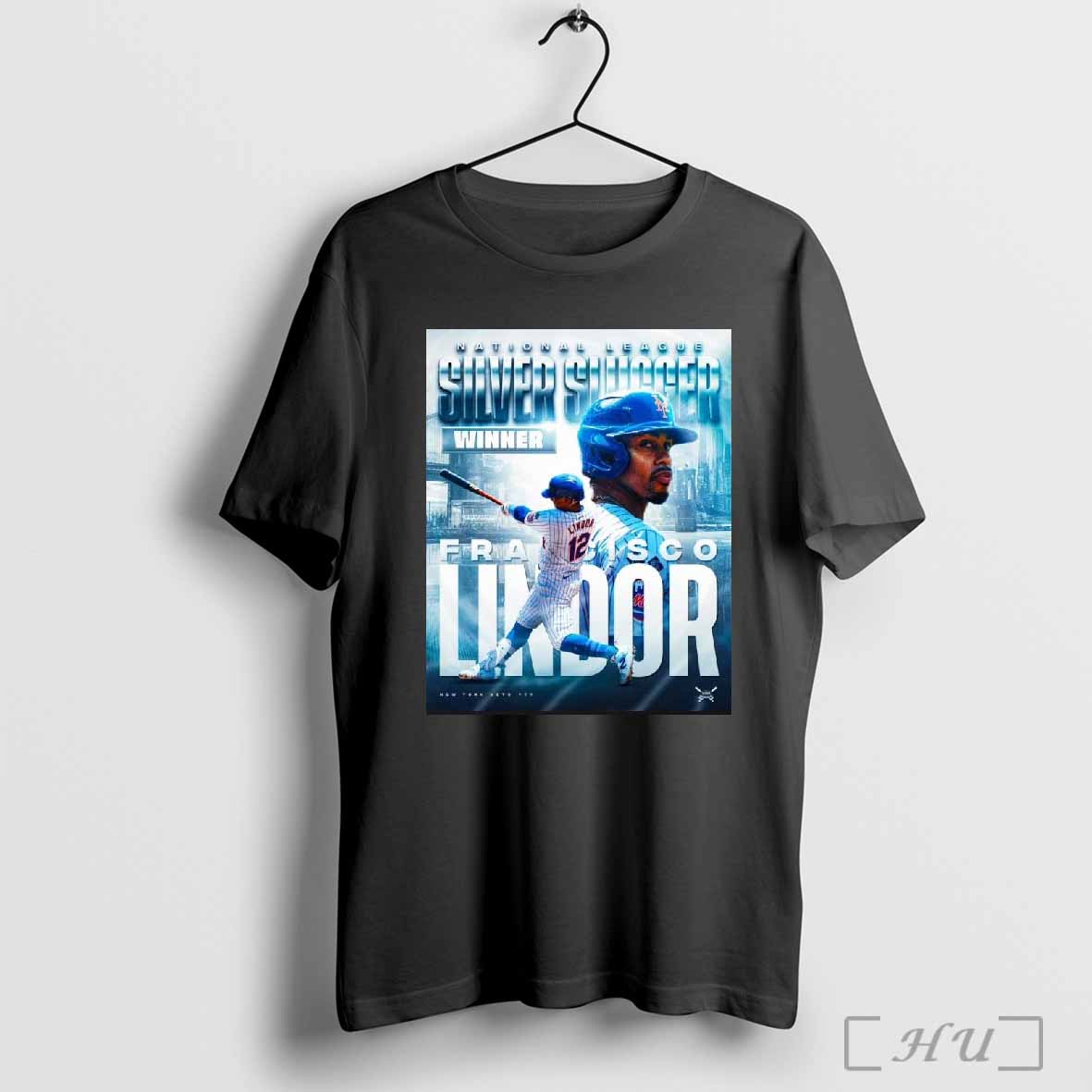 Francisco Lindor National League Silver Slugger Winner New York Mets Poster T-Shirts, Hoodie, Sweatshirt - T-Shirt, Sweatshirt, Hoodie