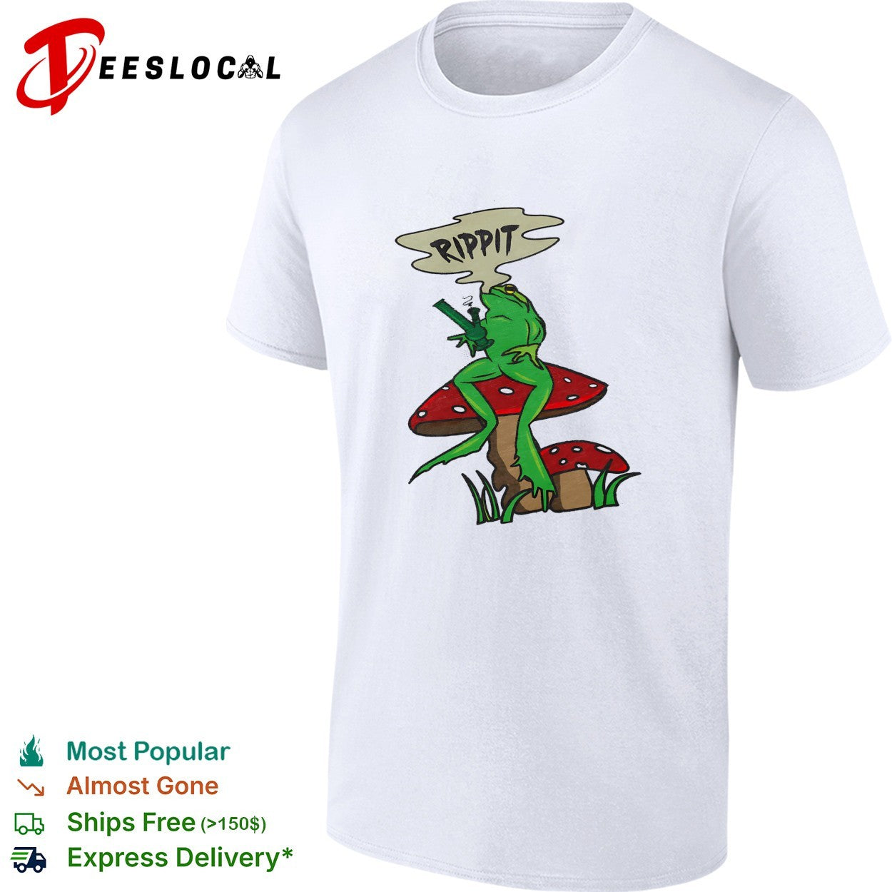 Frog holding gun rippit shirt Unisex T-shirt, Sweatshirt, Hoodie, Long Sleeve Tee - T-Shirt, Sweatshirt, Hoodie