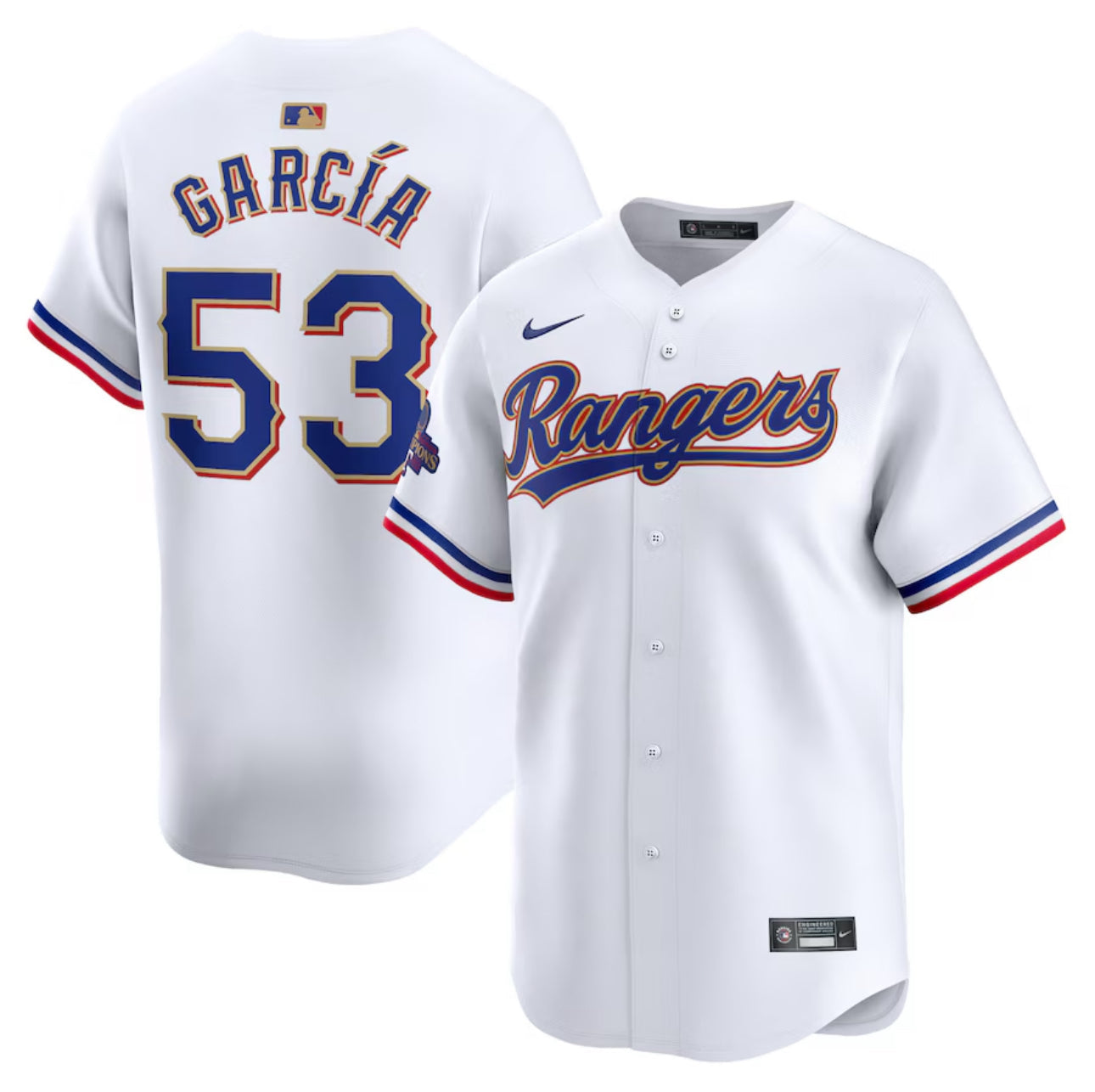Adolis Garcia Texas Rangers Gold Edition Jerseys baseball jersey product view 1