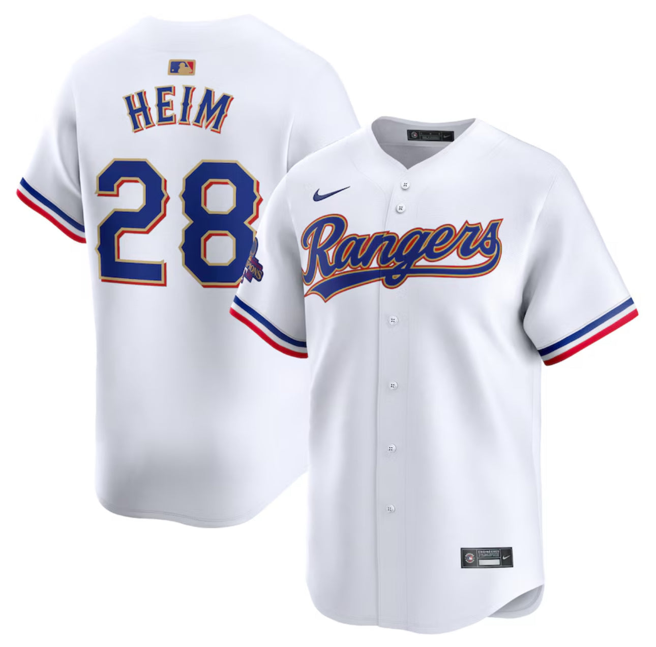Jonah Heim Texas Rangers Gold Edition Jerseys baseball jersey product view 1