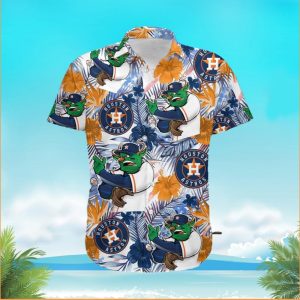 Funny Houston Astros Tropical Floral America Flag Shirt, Houston Astros Hawaiian Shirt Unisex T-shirt, Sweatshirt, Hoodie, Long Sleeve Tee - T-Shirt, Sweatshirt, Hoodie