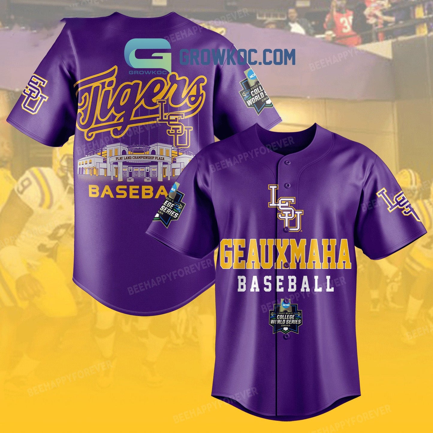 Geauxmaha Baseball 2023 NCAA World Series Baseball Jersey Unisex T-shirt, Sweatshirt, Hoodie, Long Sleeve Tee - T-Shirt, Sweatshirt, Hoodie