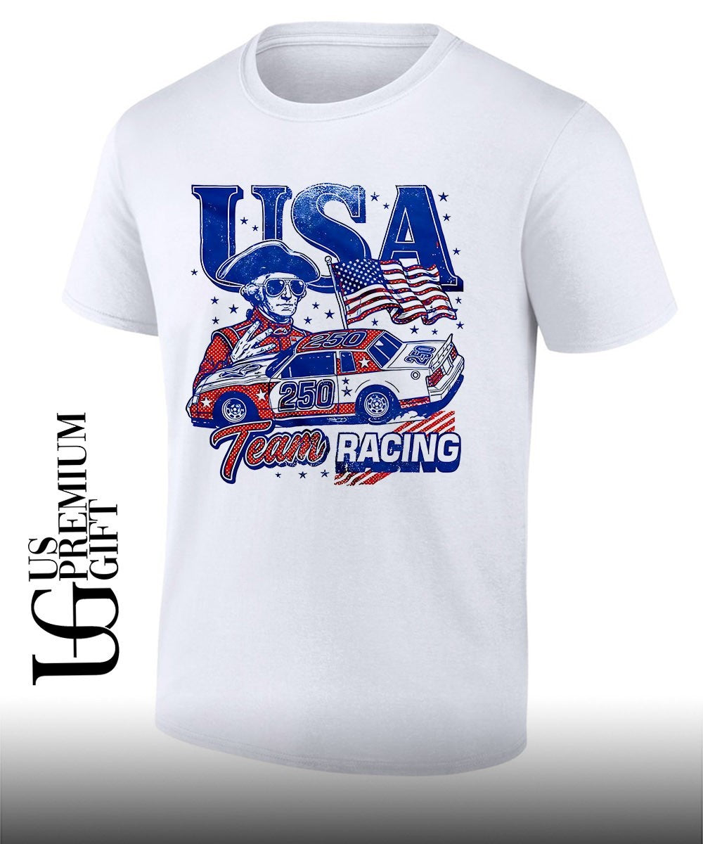 George Washington Team USA Racing shirt Unisex T-shirt, Sweatshirt, Hoodie, Long Sleeve Tee - T-Shirt, Sweatshirt, Hoodie