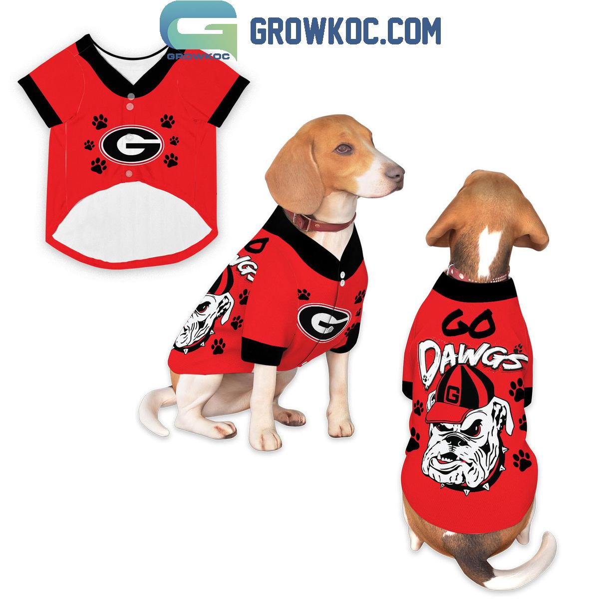 Georgia Bulldogs Go Dawgs Red Version Pet Baseball Jersey Unisex T-shirt, Sweatshirt, Hoodie, Long Sleeve Tee - T-Shirt, Sweatshirt, Hoodie