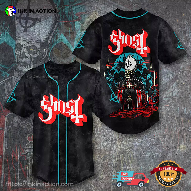 Ghost Band World Tour 2025 Baseball Jersey Unisex T-shirt, Sweatshirt, Hoodie, Long Sleeve Tee - T-Shirt, Sweatshirt, Hoodie