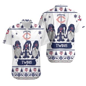 Gnomes Minnesota Twins 3D Hawaiian Shirt, Twins Hawaiian Shirt Unisex T-shirt, Sweatshirt, Hoodie, Long Sleeve Tee - T-Shirt, Sweatshirt, Hoodie