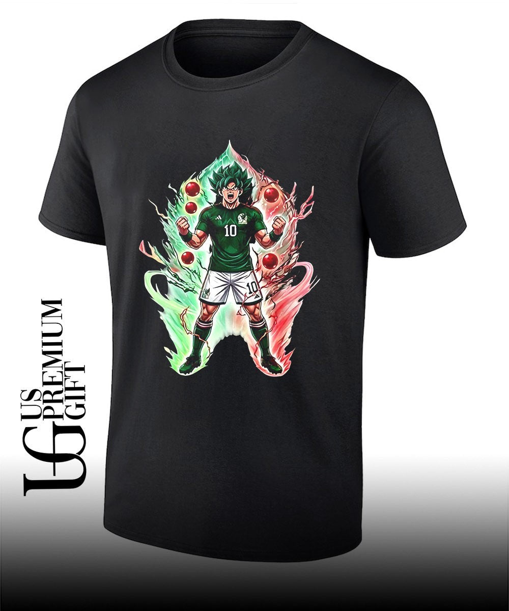 Goku Saiyan Mexico World Cup 2026 shirt Unisex T-shirt, Sweatshirt, Hoodie, Long Sleeve Tee - T-Shirt, Sweatshirt, Hoodie