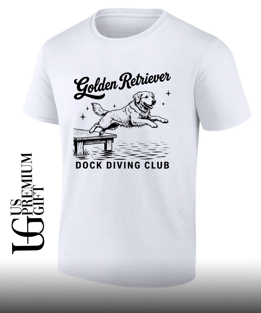 Golden Retriever Dock Diving Club shirt Unisex T-shirt, Sweatshirt, Hoodie, Long Sleeve Tee - T-Shirt, Sweatshirt, Hoodie