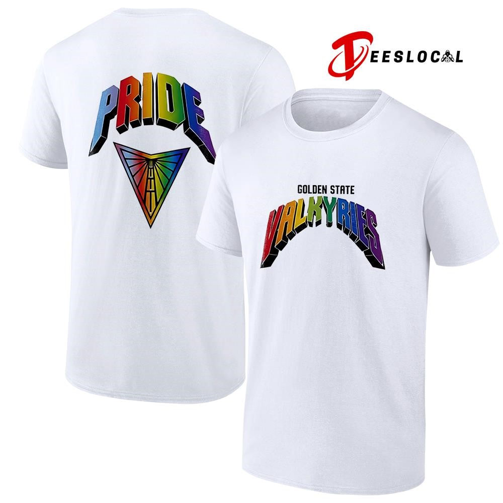 Golden State Valkyries x Pride logo shirt Unisex T-shirt, Sweatshirt, Hoodie, Long Sleeve Tee - T-Shirt, Sweatshirt, Hoodie