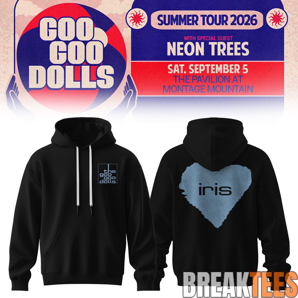 Goo Goo Dolls  Summer 2026 Tour Limited Hoodie Unisex T-shirt, Sweatshirt, Hoodie, Long Sleeve Tee - T-Shirt, Sweatshirt, Hoodie